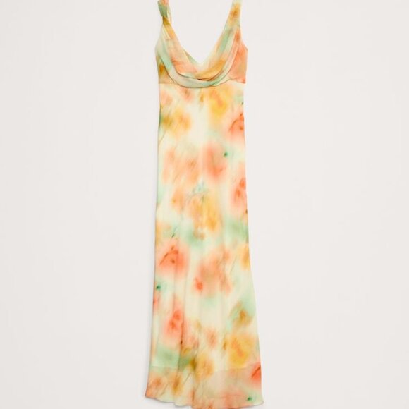 BANANA REPUBLIC twisted shoulder maxi dress - Picture 1 of 5